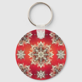 Dezember-Schneeflocken Schlüsselanhänger