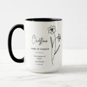 Dezember-Trauzeugin | Jonquil Birth Blume Tasse (Links)