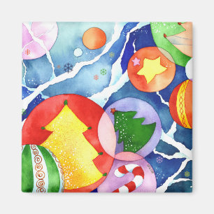 Dezember-Verzierungen: Weihnachtsmagnet Magnet