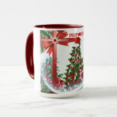 Dezember Weihnachts-Tasse Tasse (Vorderseite Links)