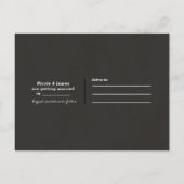 Dezember Winter Wedding Holly Berry Save the Date Ankündigungspostkarte (Rückseite)