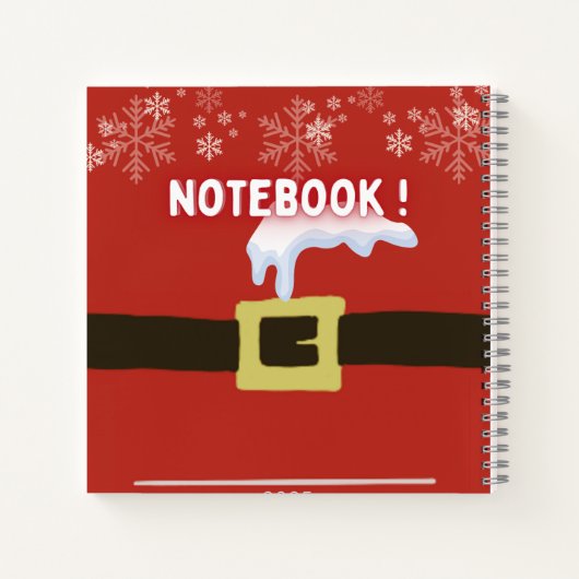 Dezember-Zauber: Meine Reise um 2025 Notizblock (Rückseite)