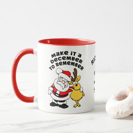 Dezember zur Erinnerung an die Tasse (Mit Donut)