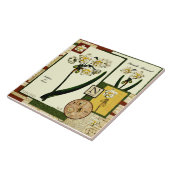 Dezembers Blume Fliese (Seite)