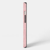 Dezent rosa Schlangenledermuster iPhone Hülle (Linke Seite)