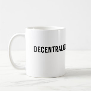 Dezentrales Denken für Unternehmen Kaffeetasse
