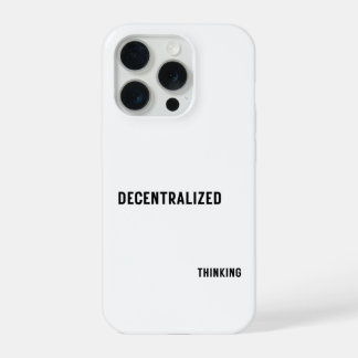 Dezentrales Denken Handyhülle für Minimalisten iPhone 15 Pro Hülle