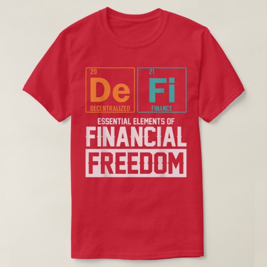 Dezentralisierte Finanzelemente T-Shirt (Design vorne)