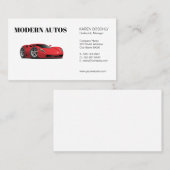 Dezentralisierung | Red Sports Car | Auto Visitenkarte (Vorne/Hinten)