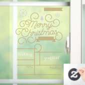 Dezimalstellen des benutzerdefinierten Weihnachtsf Fensteraufkleber (Zuhause)