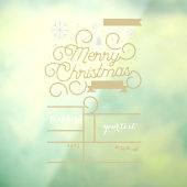 Dezimalstellen des benutzerdefinierten Weihnachtsf Fensteraufkleber (Blatt 3)