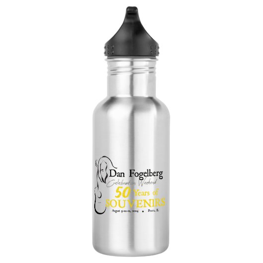DF Celebration Weekend 2024 Water Bottle Silver Edelstahlflasche (Rechts)