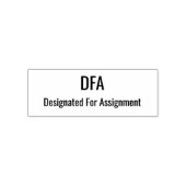 DFA Designated For Assignment Baseball-Fachbegriff Permastempel (Design)