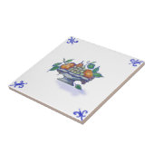 DFB07 Delft Frucht-Korb-Entwurfs-Keramik-Fliese Fliese (Seite)