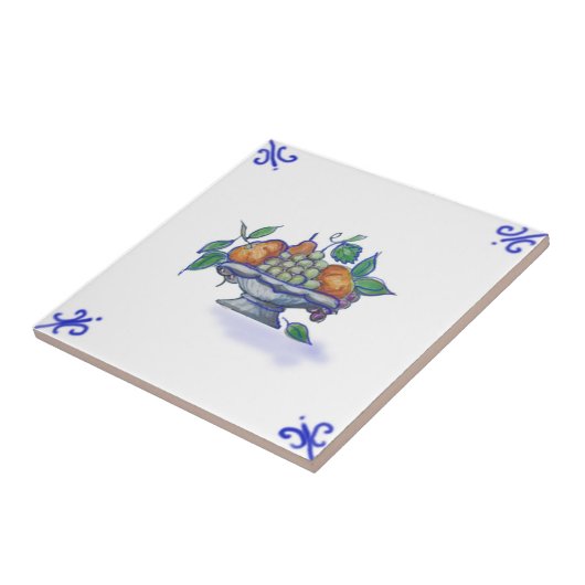 DFB07 Delft Frucht-Korb-Entwurfs-Keramik-Fliese Fliese (Seite)