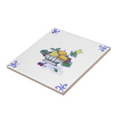 DFB09 Delft Frucht-Korb-Entwurfs-Keramik-Fliese Fliese (Seite)