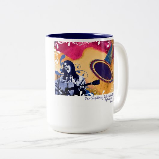 DFfeier-Wochenendengitarren-Tasse 2012 Zweifarbige Tasse (VorderseiteRechts)