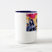 DFfeier-Wochenendengitarren-Tasse 2012 Zweifarbige Tasse (Mittel)