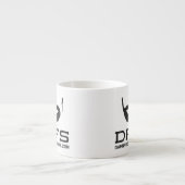 DFS weiße Espresso-Tasse Espressotasse (Vorderseite)