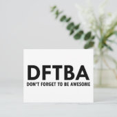DFTBA POSTKARTE (Stehend Vorderseite)