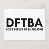 DFTBA POSTKARTE (Vorderseite)
