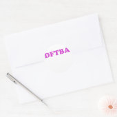 DFTBA RUNDER AUFKLEBER (Umschlag)