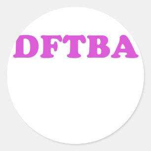 DFTBA RUNDER AUFKLEBER