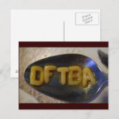 DFTBAlphabet-Suppe Postkarte (Vorne/Hinten)