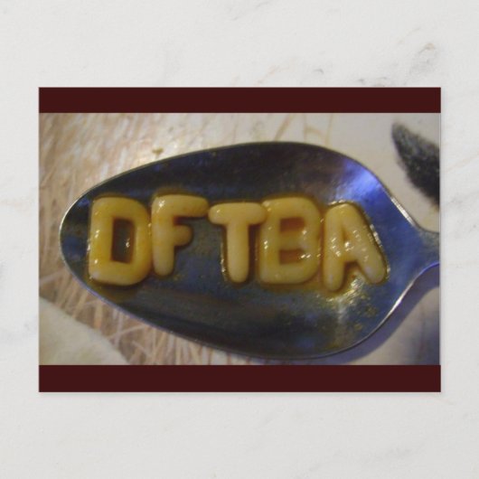 DFTBAlphabet-Suppe Postkarte (Vorderseite)