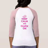 DFW Huhn-Händler/rosa Grafiken T-Shirt (Rückseite)