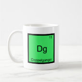 Dg - Doppelganger Funny Chemistry Element Symbol Kaffeetasse (Links)
