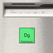 Dg - Doppelganger Funny Chemistry Element Symbol Magnet (In Situ (Geschirrspüler))