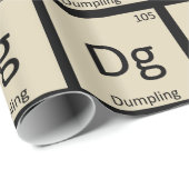 Dg - Dumpling Appetizer Chemie Periodische Tabelle Geschenkpapier (Rolleneckpunkt)