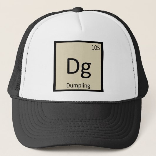 DG - Dumpling Appetizer Chemistry Periodic Table Truckerkappe (Vorderseite)