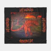 DG-Gemälde auf der Jagd nach Dinosaurier Fleecedecke (Vorderseite (Horizontal))