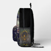 DG-Gemälde Lakeside Camping Bedruckter Rucksack (Rechts)