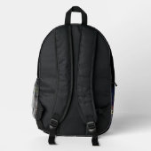DG-Gemälde Lakeside Camping Bedruckter Rucksack (Rückseite)