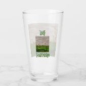 DG-Gemälde Löwenzahnfeld Glas (Rückseite)