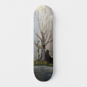 DG Gemälde Ruhender Sensenmann Skateboard (Vorderseite)