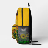DG-Gemälde Sonnenblumenfelder Bedruckter Rucksack (Rechts)