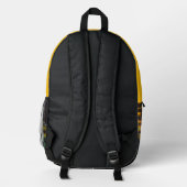 DG-Gemälde Sonnenblumenfelder Bedruckter Rucksack (Rückseite)