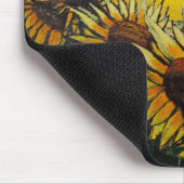DG-Gemälde Sonnenblumenfelder Mousepad (Ecke)