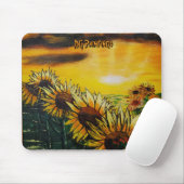 DG-Gemälde Sonnenblumenfelder Mousepad (Mit Mouse)