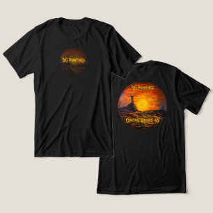DG Gemälde Sonnenuntergang Leuchtturm  Tri-Blend Shirt