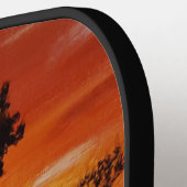 DG-Gemälde Sonnenuntergangsreflexion Pickleball Schläger (Linke Seite)