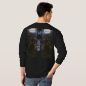 DG Gemälde Stalking Grim Reaper (blau) V3 T-Shirt (Schwarz voll)