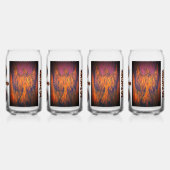 DG Paintings Feuer Phoenix Trinkset Dosenglas (Hinten)