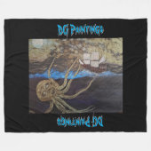 DG Paintings Kraken Fleece-Decke Fleecedecke (Vorderseite (Horizontal))