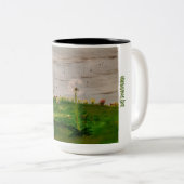 DG Paintings Löwenzahnfeld Zweifarbige Tasse (VorderseiteRechts)