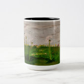 DG Paintings Löwenzahnfeld Zweifarbige Tasse (Mittel)